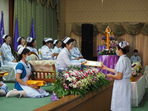 พิธีไหว้ครู มอบหมวก ประดับแถบหมวกและเข็มชั้นปี